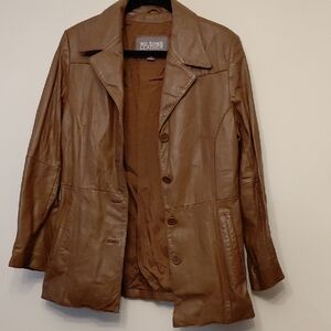 Wilsons Leather Women's Brown Leather Jacket